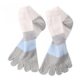 thumbnail image 5 of Milageto 5X Ankle Striped Toe Socks Cotton Warm Ankle Socks for Men and Women Gray, 5 of 7