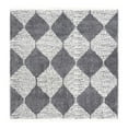 thumbnail image 3 of Unique Loom Serenity Shag Collection Area Rug - Soufriere (10' Square Gray/Ivory), 3 of 13