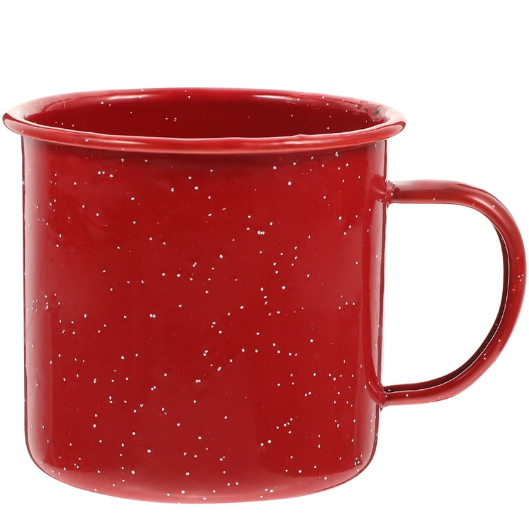 24 oz Enameled Steel Campfire Mugs - Red