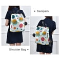 thumbnail image 4 of FORMRS Women's Travel Backpack Purse Anti-Theft Hidden Pockets Casual Shoulder Bag, Bubbles Hamburger, 4 of 7