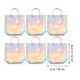 thumbnail image 3 of 6 Pcs Sacs Cadeaux Réutilisables en PVC pour Rangement Multicolores Pliables et Durables 6 Pcs, 3 of 8