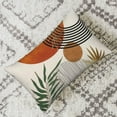 thumbnail image 2 of Boho Mid Century Pillow Covers 12x20 Set of 2,Orange Gold Throw Pillowcase Geometric Aesthetic Sunset Outdoor Farmhouse Cushion Cover for Sofa Couch Bed Living Room Decor, 2 of 6