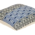 thumbnail image 3 of Gray and Blue Aztec Diamond Throw Pillow, 3 of 6