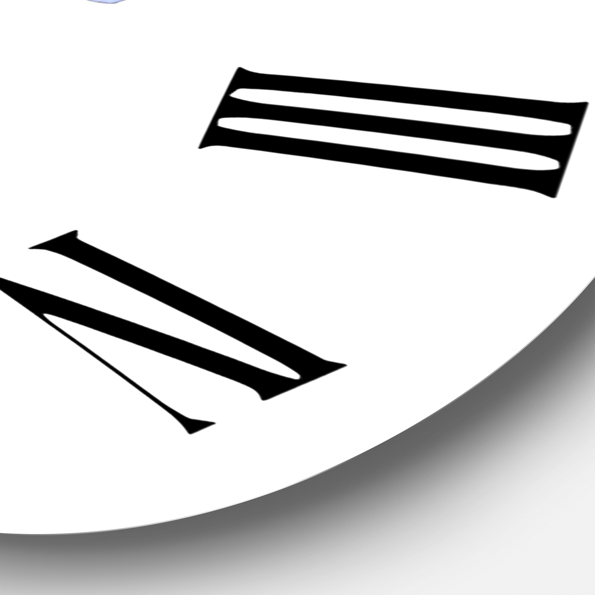 Designart 1 in Quartz Traditional Wall Clock