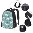thumbnail image 2 of Balery whiter Snow bear Print Mochila para hombre y mujer - Tela Oxford 600D resistente - Gran capacidad, resistente al agua, ideal para la escuela, viajes y senderismo, 2 of 6