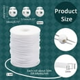 thumbnail image 2 of 55 Yards Stitch Keeping Cords 2mm Hollow Rubber Tubing Knitting Barber Cord Stitch Keeper with 6 Pcs 0.22 Inch Hole Cord Locks for Holding Stitches Bracelet Necklace Beading White, 2 of 9