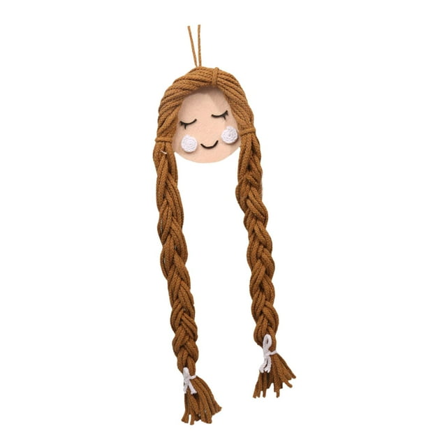 Soporte para lazos para el cabello, organizador de diademas, soporte para lazos para el cabello, con gancho, exhibición, para niñas, decoración para marrón
