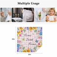 thumbnail image 5 of Spring Wildflowers Cloth Napkins, Watercolor Floral Butterflies Pink Plaid Washable and Reusable Dinner Napkins Set of 4, Table Napkin for Kitchen Party Birthday Wedding Hotel Housewarming 20"x20", 5 of 9