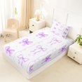 thumbnail image 4 of Erosebridal Girls Bowtie Gifts Twin Sheet Sets,Purple Bowknot Kids Bedding 3-Piece, 4 of 6