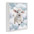 thumbnail image 2 of Stupell Industries Cottage Happy Lamb in Clouds White Framed Giclee Art, 17 x 17, by Marla Rae, 2 of 7