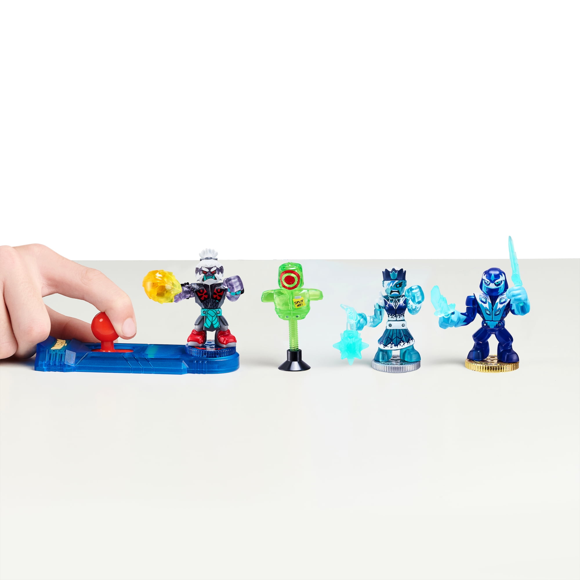 Akedo - Ultimate Arcade Warriors Starter Pack Mini Battling Action Figures - Ready, Fight, Split Strike