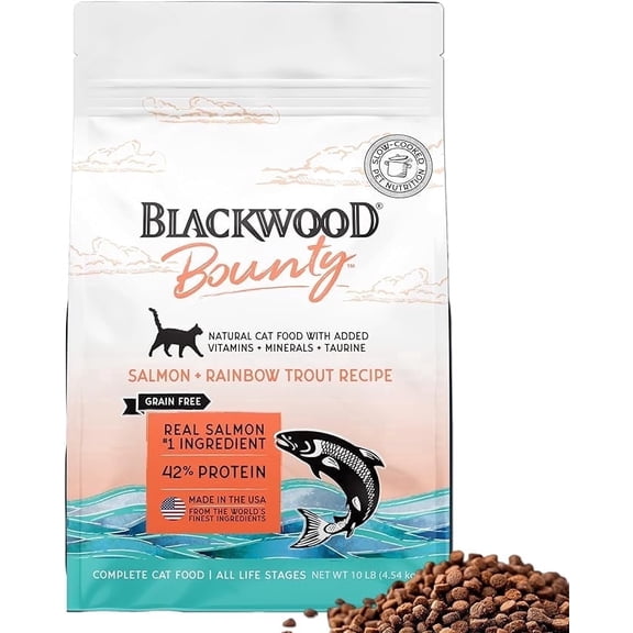 Blackwood Bounty Dry Cat Food Salmon & Trout 10 lb
