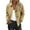 Khaki, variant on Women's Oversized Plaid Lined Jacket, Solid Color Raglan Sleeve Casual Coat, Drop Shoulder Relaxed Fit Cropped Outerwear, Soft Boxy Style Jacket for Women, Comfortable Loose Fit Casual Wear Beige L