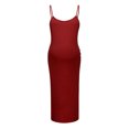 thumbnail image 2 of Fengqque Nursing Maternity Maternity Postpartum Comfort Dress Pajamas Pregnant Dress Sleeveless Round Neck Medium Long Dress With Suspender Solid Color Dress, 2 of 4