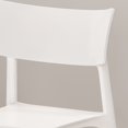 thumbnail image 2 of Noble House Beeman Contemporary Plastic Dining Chairs, Set of 2, White, 2 of 6