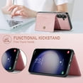 thumbnail image 5 of Case for Samsung Galaxy S23 FE 5G 2023, Detachable Magnetic Wallet Card Cash Slot Case Cover Support Wireless Charging Functional Kickstand (Pink), 5 of 14