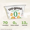 thumbnail image 3 of Too Good & Co. Zero Sugar Peach Yogurt-Cultured Ultra-Filtered Low Fat Milk Product Cup, 5.3 OZ, 3 of 13