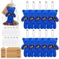 thumbnail image 2 of 10 mini ositos de peluche para baby shower, pequeños osos de peluche a granel, mini osos de peluche de 4,7 pulgadas con etiquetas de agradecimiento y bolsas de organza, recuerdos de fiesta, 2 of 7