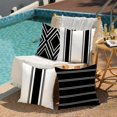 thumbnail image 2 of Outdoor Pillow Covers 20x20 Inch Set of 4 Waterproof Modern Geometry Throw Pillows Outdoor Summer Waterproof Decor for Patio Funiture Garden Polyester Cushion Covers 013A, 2 of 6