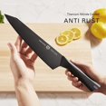 thumbnail image 2 of Sharp Kitchen Knives Set of 2-8.5 Inch Chef Knife & 5 Inch Kitchen Utility Knife, Pro Chopping & Cutting Knife with High Carbon 7CR17MOV Stainless Steel & Titanium Nitride Coated, 2 of 6