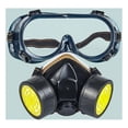 thumbnail image 3 of Complete Filtering Respirator Protection Industrial Chemical Paints, Insecticide Gases, Dust Goggles Set with Two Valves, 3 of 5