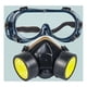 thumbnail image 3 of Respirador filtrante completo ZHAOCHENG para protección contra pinturas químicas industriales y polvo con gafas protectoras, 3 of 5