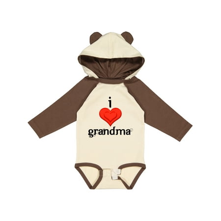 

Inktastic I Love Grandma Gift Baby Boy or Baby Girl Long Sleeve Bodysuit