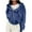 Blue, variant on Hanen Long Sleeve Womens Tops Casual Women's Casual Color Hooded Pocket Long Sleeved Sweater Jacket Athletic Sweatshirts for Women