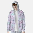 thumbnail image 4 of Gaeub Purple Butterfly Men's and Women's UPF 50+ Long-Sleeved Sun Protection Clothing, Fishing Shirt Long Sleeve Zip - 3X-Large, 4 of 9