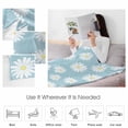 thumbnail image 6 of Fleece Blanket Spring Flower Floral Daisy on Blue Blankets, Soft Cozy Warm Flannel Throw Blanket, Watercolor Botanical Blanket for Bed Couch Sofa,30x40In, 6 of 9