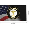 thumbnail image 3 of US Army MOS 68W Medic Vietnam Service Combat Flag Outdoor Decorative Flag Garden Flag Landscape Party Parade Breeze Flag 3x5 Ft, 3 of 10