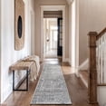 thumbnail image 6 of World Rug Gallery Bohemian Stipre Arch Design Area Rug - CREAM 2'x7', 6 of 8