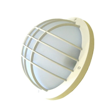 Lighting Luna Bath - eTopLighting Luna Piena Collection Oil rubbed Matt White Exterior Outdoor Wall Lantern Light with Frost Glass , WMLS2233