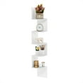 thumbnail image 4 of Furinno Rossi 5-Tier Wall Mount Floating Radial Corner Shelf, White, 4 of 6