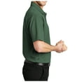thumbnail image 3 of Yellow Rooster Mens Short Sleeve Heathered Silk Touch Polo Green Glen Heather S, 3 of 7