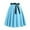 Sky Blue, variant on Lovskoo Women's High Waist A-Line Pockets Skirt Bow Tie Skater Flared Midi Skirt Vinage Skirt Purple