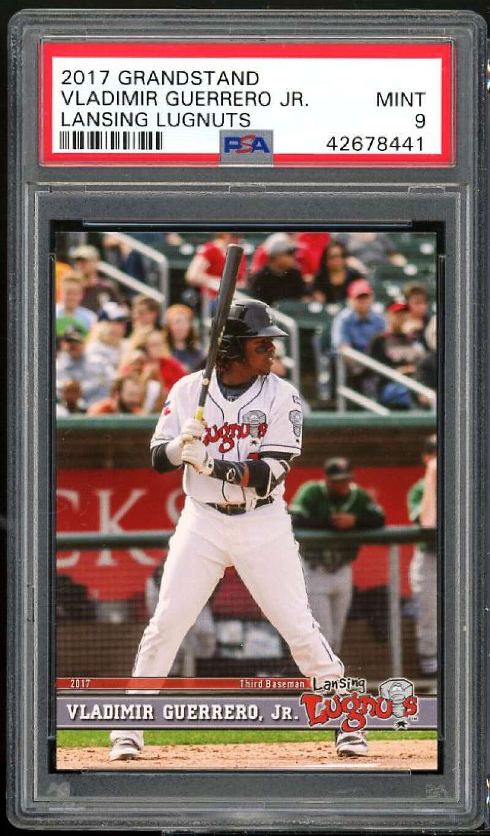 Vladimir Guerrero Rookie Card 2017 Grandstand Lansing Lugnuts #27 PSA 9