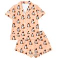 thumbnail image 6 of RMGVDSD Pajama Sets for Women 2 Piece Halloween Ghost Pumpkin Print Pajamas Short Sleeve Top and Shorts Cozy Loungewear Outfit for Holiday Party, 6 of 6