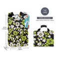 thumbnail image 2 of Yayeee Freestanding Laundry Hamper with Handle Collapsible Large Storage Basket for Clothes, Green Flower Pattern, 2 of 7