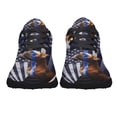 thumbnail image 5 of Boxer The Thin Blue Line American Flag Us Shoes Women's Fashion Sneakers Tennis Running Shoes for Men Women Black Size 4.5, 5 of 7