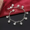 thumbnail image 2 of QQTDFG 2PC 925Sterling Silver 10 Noble Crowns Women's Fashion Chains Bracelet 8" LH012-default, 2 of 4
