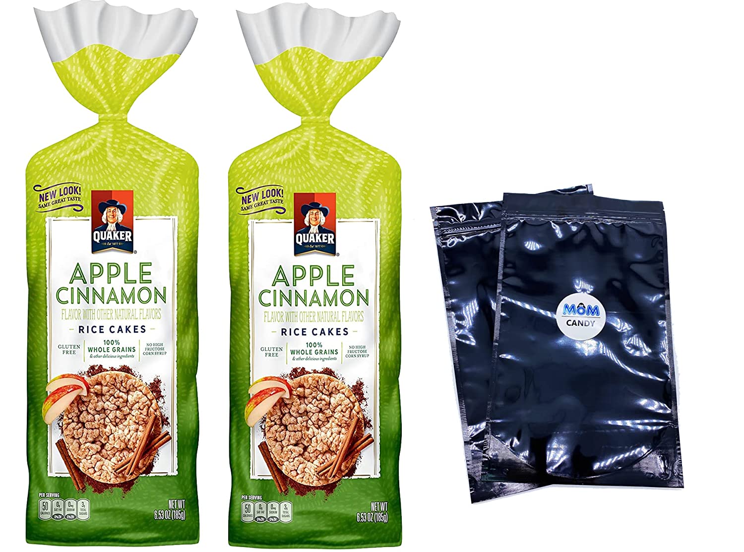 Quaker Apple Cinnamon Rice Cake, 6.53 oz, 2 pk Bundle plus 2 My Outlet