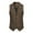Mens Vests Coffee, variant on Mens Dress Suit Vests with Pockets 2025 Sleeveless Slim-Fit Waistcoats Button-Down Collared Solid Color Business Work Wedding Vest