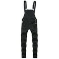 thumbnail image 3 of LSLJS Men's One-piece Ripped Suspenders Slim-fit Trousers Overalls Gifts for Men, 3 of 5