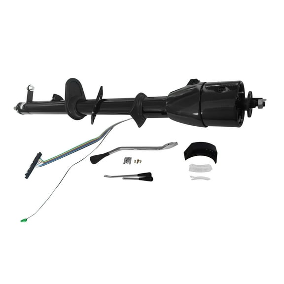 35" Universal Column Shift Black Tilt Steering Column W/O  Wheel Adapter