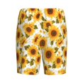 thumbnail image 7 of Daiia Modern Elegant Sunflower Mens Woven Stretch Pajama Short,Short Pajama Pants-Large, 7 of 7