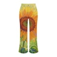 thumbnail image 4 of Bovemsi Wide Leg Pants Woman 2025 New Summer Flower Lightweight And Loose Casual Colorful Imitation Jeans Travel Pants, 4 of 9