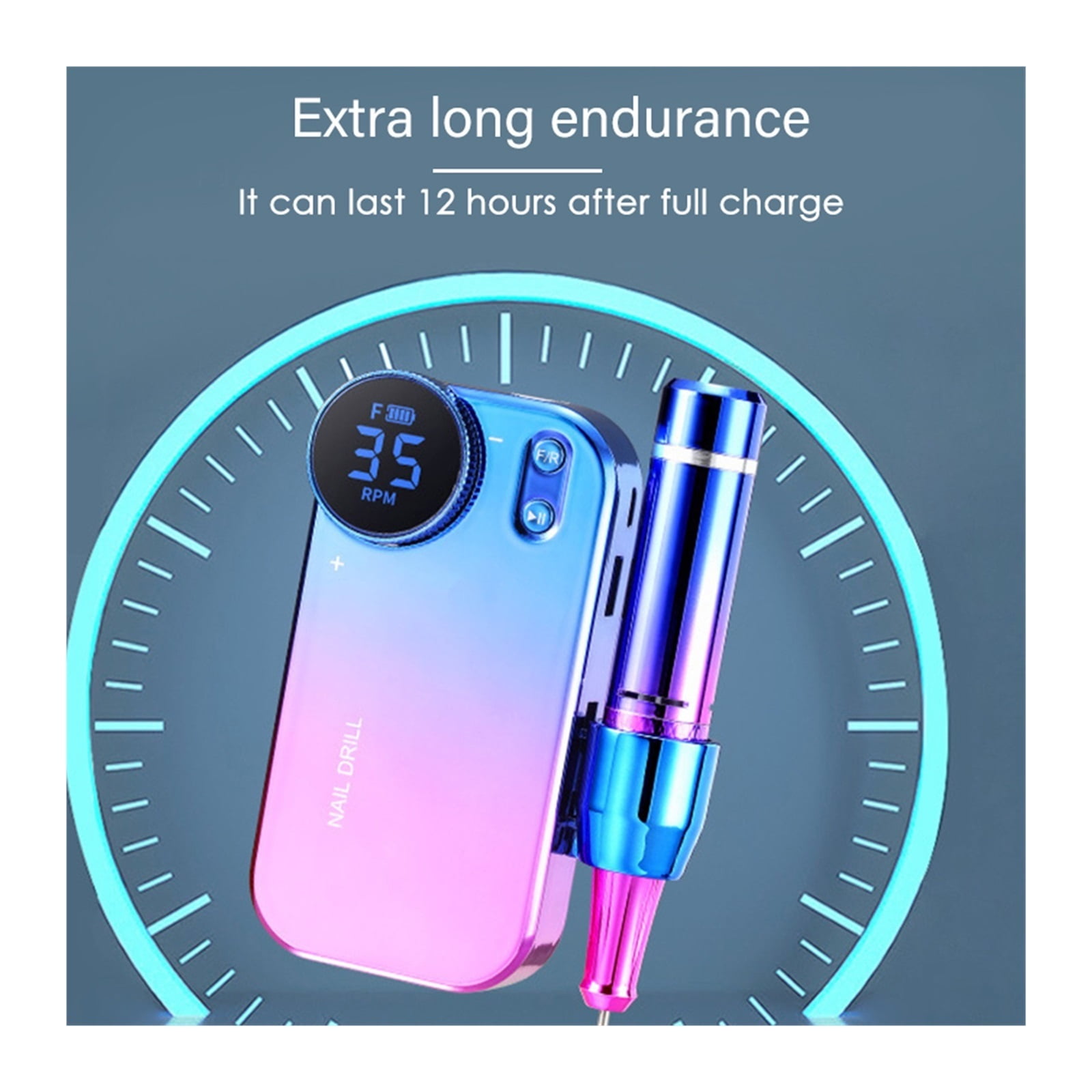 Electric Nail Drill Machine, 35000RPM Professional Efile Nail Drill Kit, Electric Nail File For Acrylic Nails Gel Nails, Toenail Grinder Manicure Pedicure Polishing Shape For Home Salon ,Low Noise