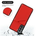 thumbnail image 3 of Dteck for Samsung Galaxy S21 6.2" 2021 Back Wallet Case, PU Leather Anti-Drop Case with Card Slot Kickstand & Wrist Strap Shockproof Protective Case for Samsung S21 Women Men, Red, 3 of 9