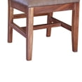 thumbnail image 4 of Umey 23 Inch Set of 2 Dining Chairs - Solid Wood Frame - Brown Faux Leather, 4 of 5